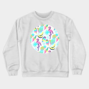 80s Flashback Tropical Fun Crewneck Sweatshirt